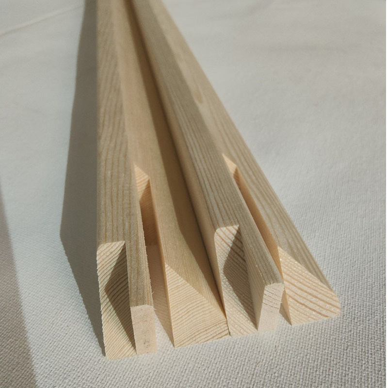 Thick deep edge wooden stretcher bar profile for premium canvas programs